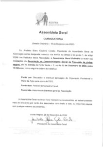 convocatória 12-12-2022