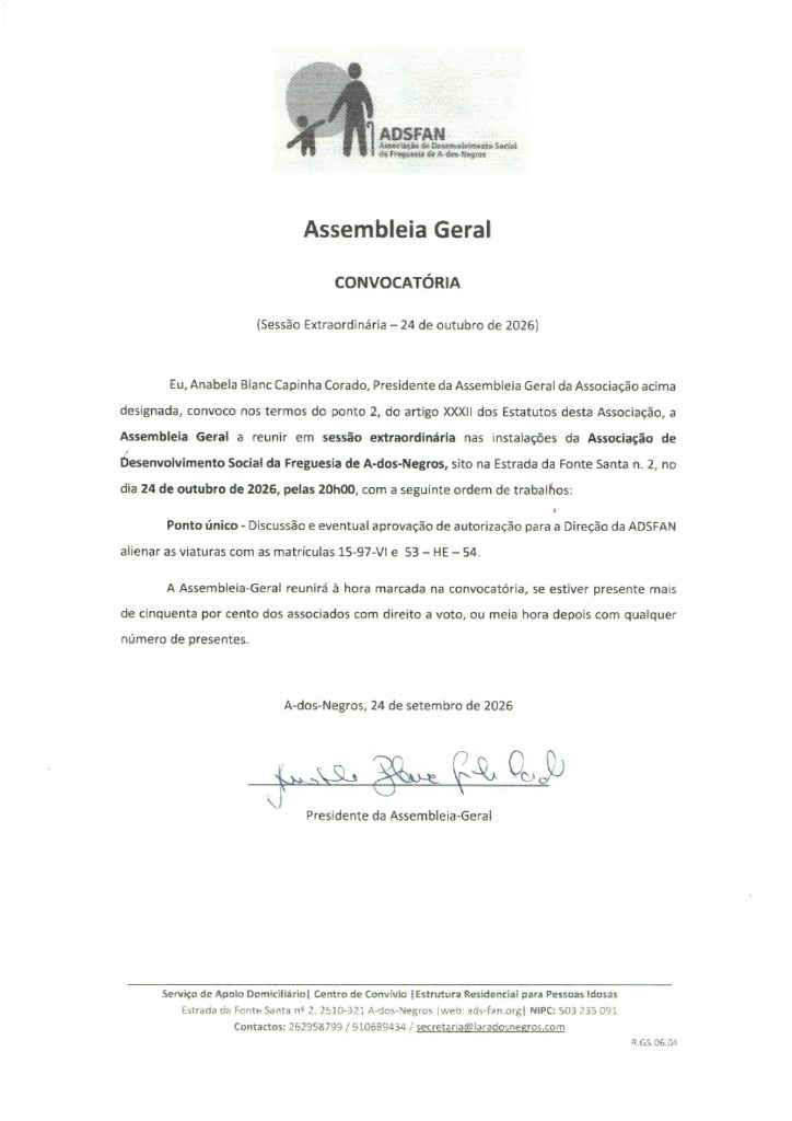 convocatória